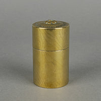 Vintage Brass Cylinder Vesta Case