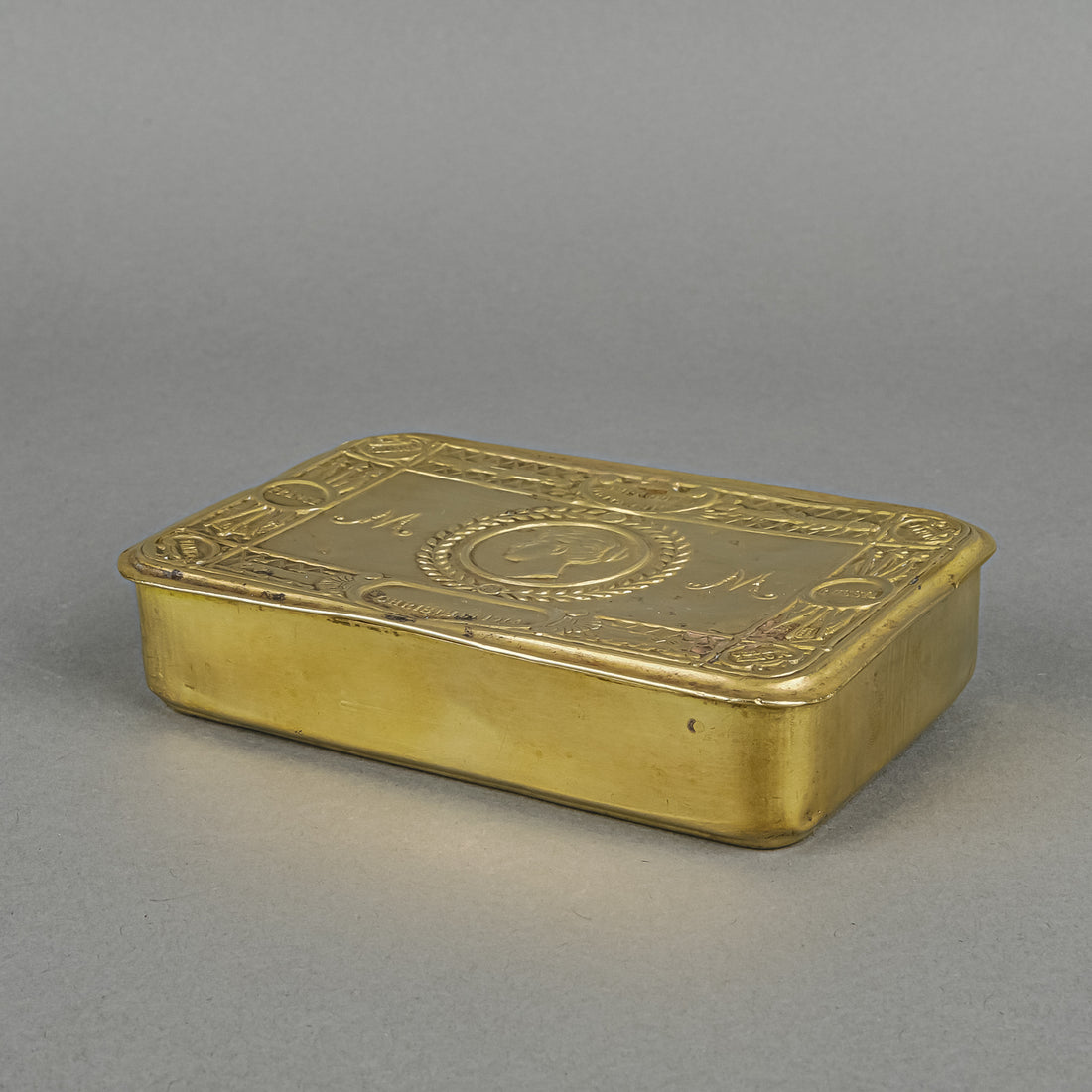 WWI Princess Mary 1914 Brass Christams Tin