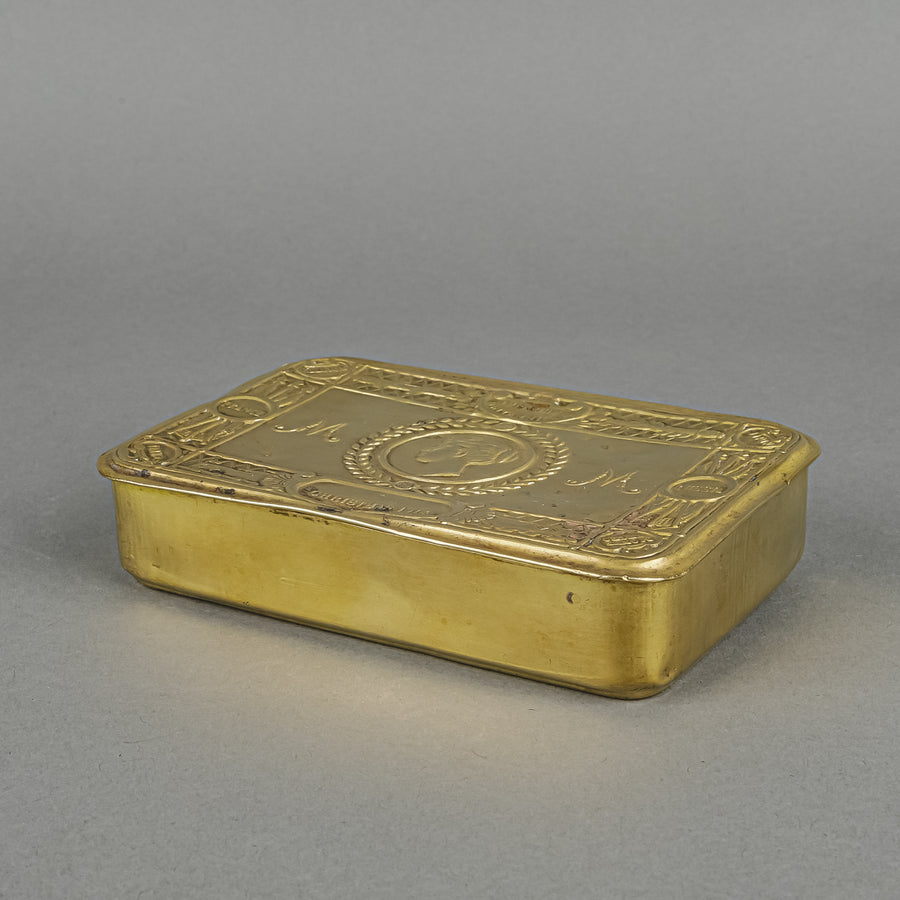 WWI Princess Mary 1914 Brass Christams Tin