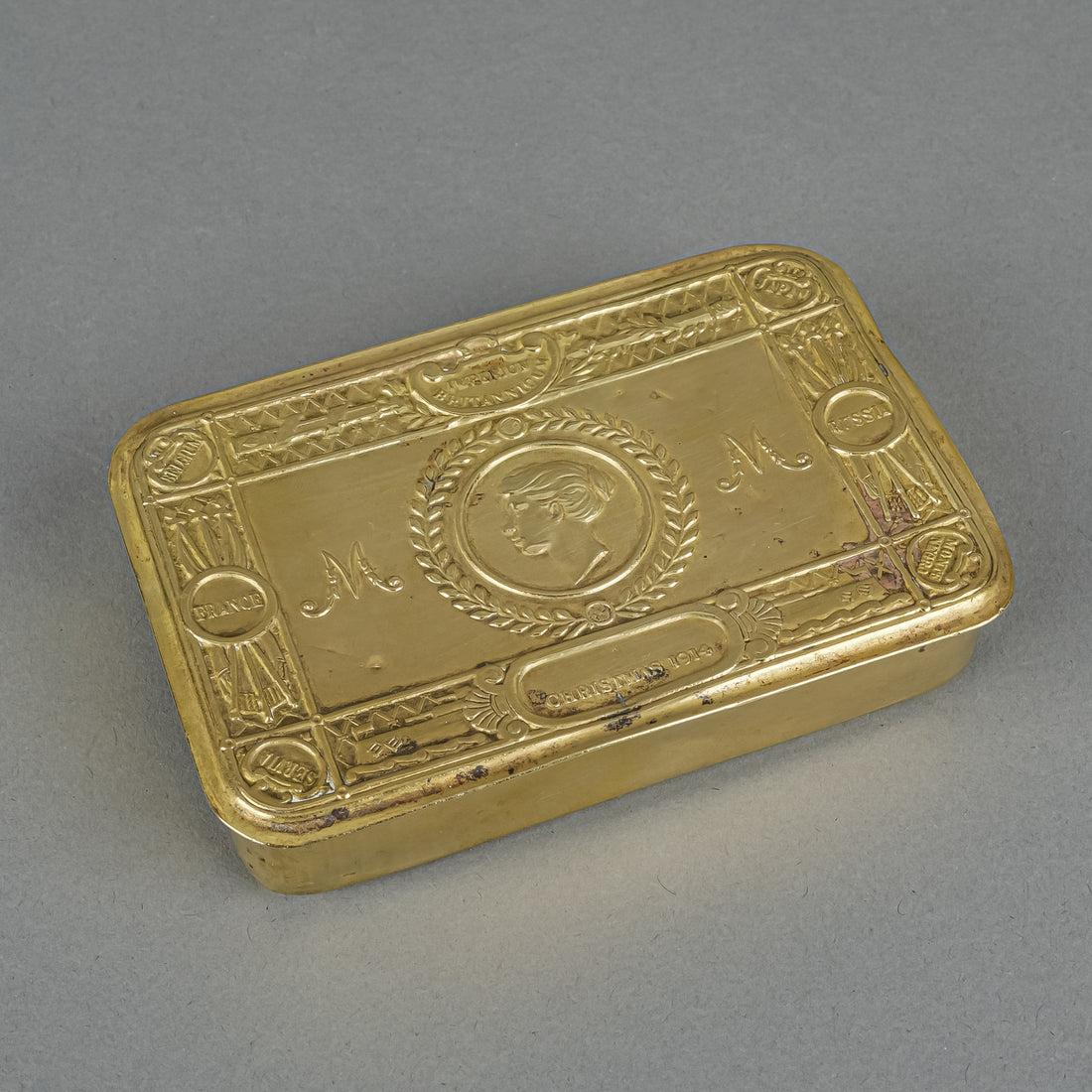 WWI Princess Mary 1914 Brass Christams Tin
