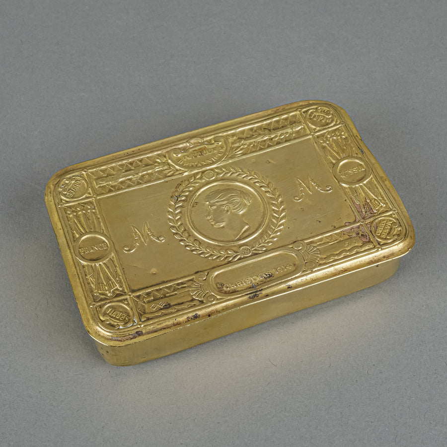 WWI Princess Mary 1914 Brass Christams Tin