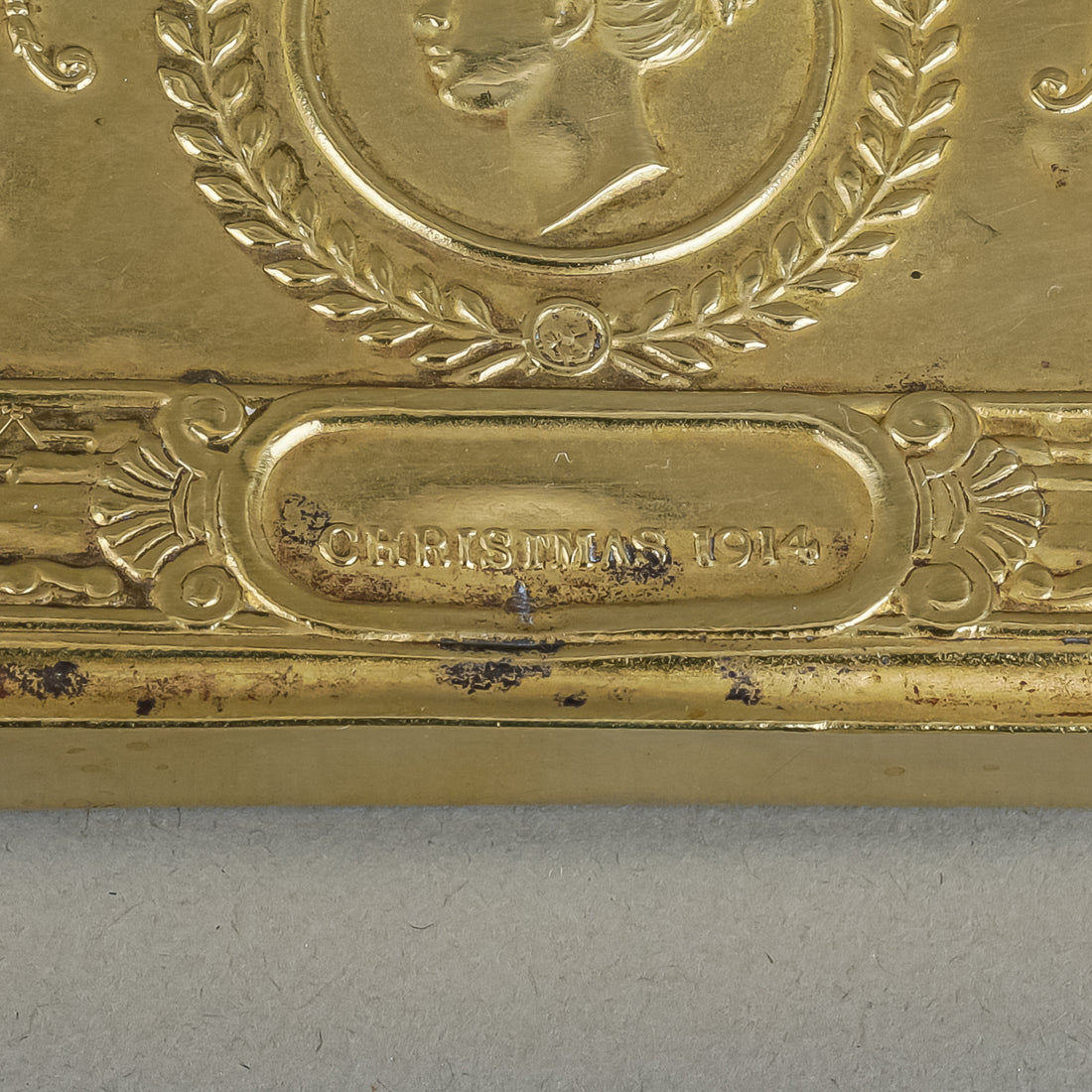 WWI Princess Mary 1914 Brass Christams Tin