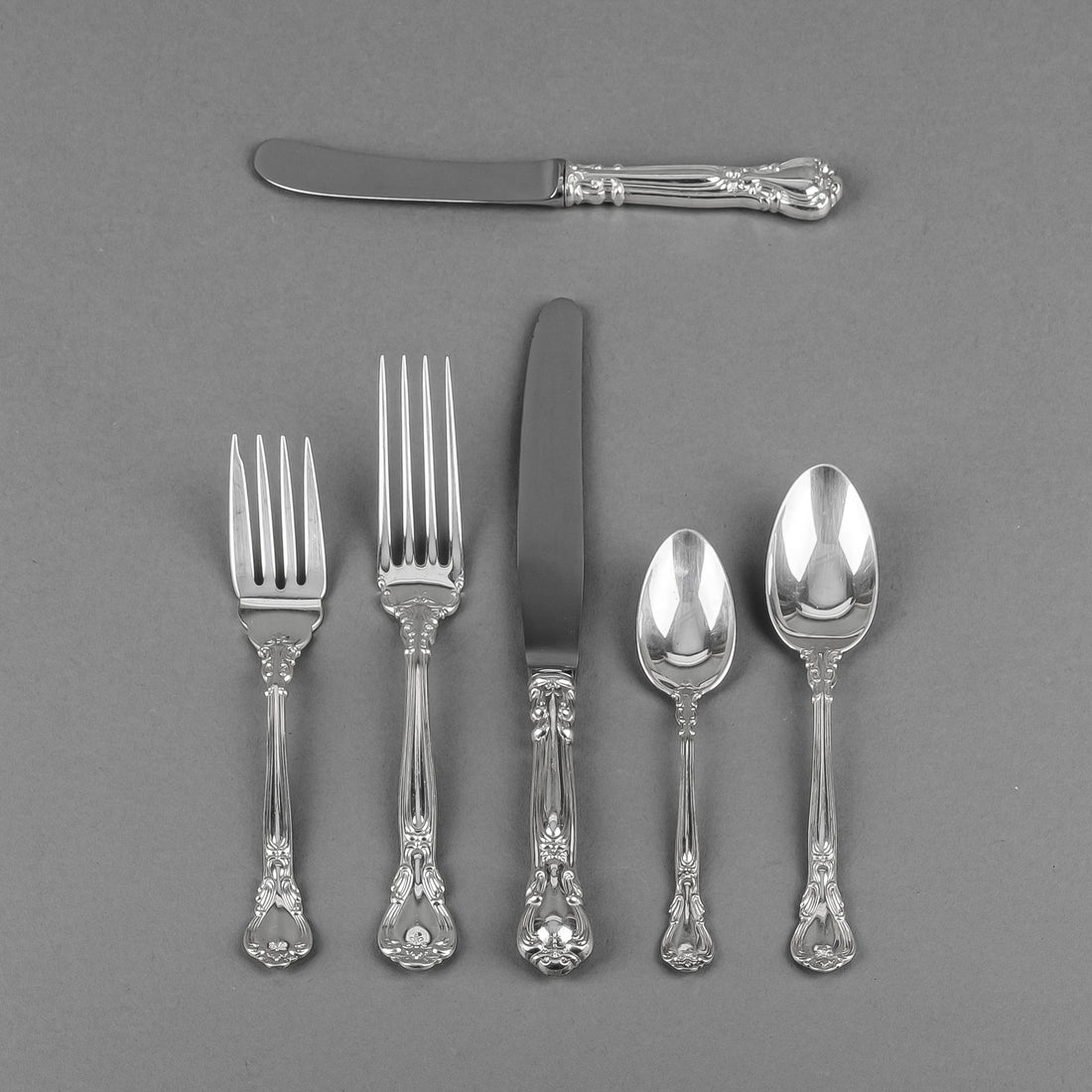 BIRKS Chantilly Sterling Luncheon Flatware 40 Pieces