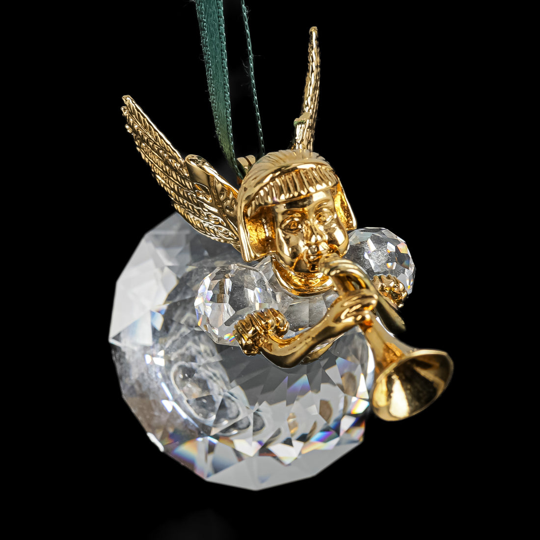 SWAROVSKI Angel 1997 Gold Ornament 211085