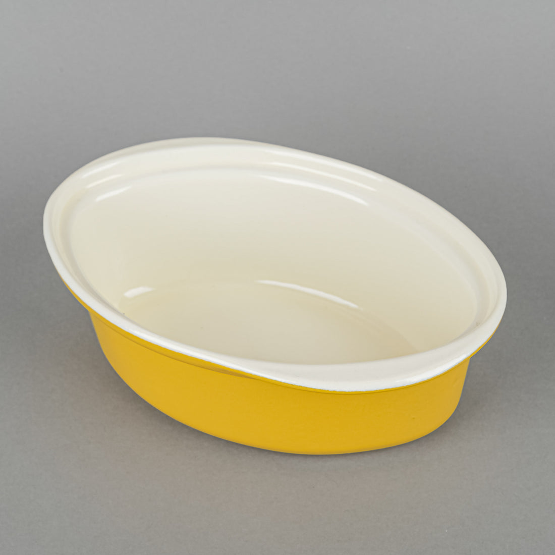 CHASSEUR Rabbit Enamel Cast Iron Covered Casserole - Yellow