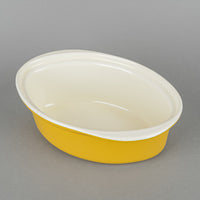 CHASSEUR Rabbit Enamel Cast Iron Covered Casserole - Yellow