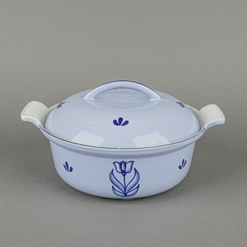 DRU Enamel Cast Iron Round Covered Casserole