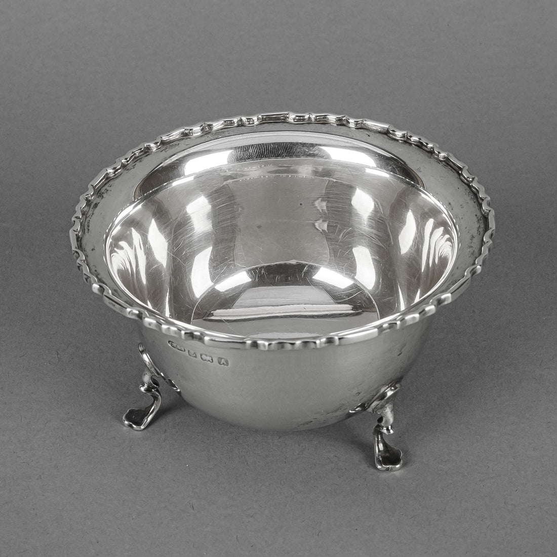JAMES WOODS & SONS Sterling Footed Cream & Open Sugar