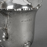 JAMES WOODS & SONS Sterling Footed Cream & Open Sugar