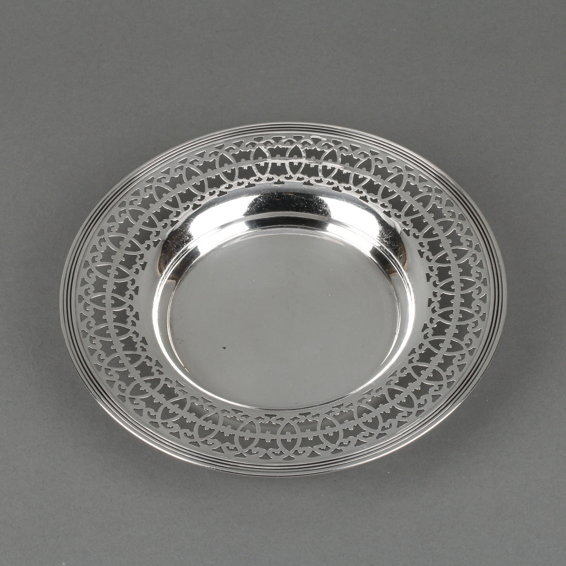 RODEN BROS. Pierced Sterling Silver Butter Dish
