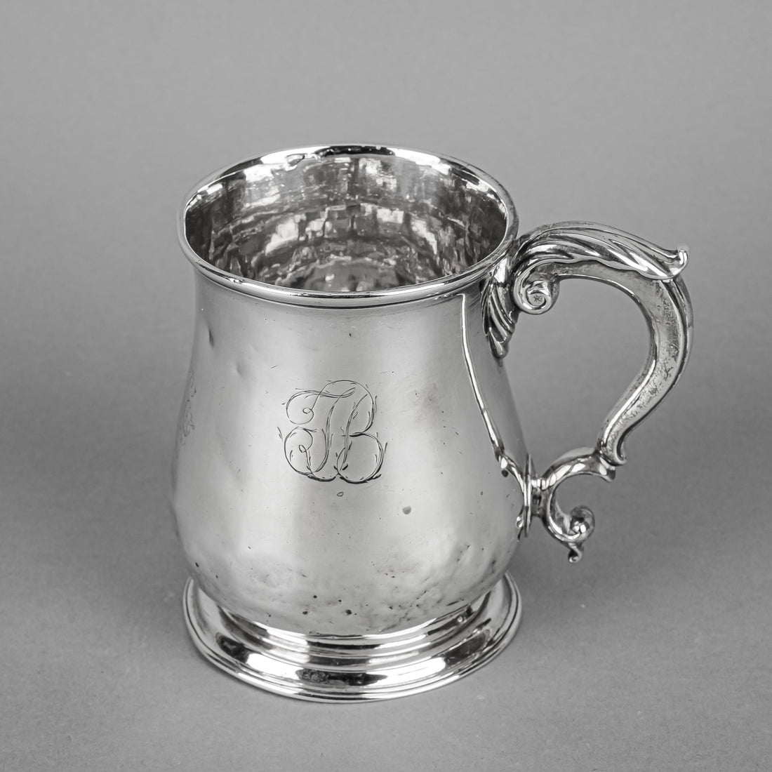 JOHN SWIFT c.1737 Georgian Sterling Tankard/Mug