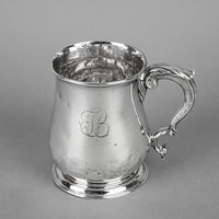 JOHN SWIFT c.1737 Georgian Sterling Tankard/Mug