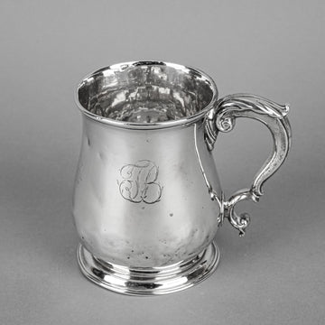 JOHN SWIFT c.1737 Georgian Sterling Tankard/Mug