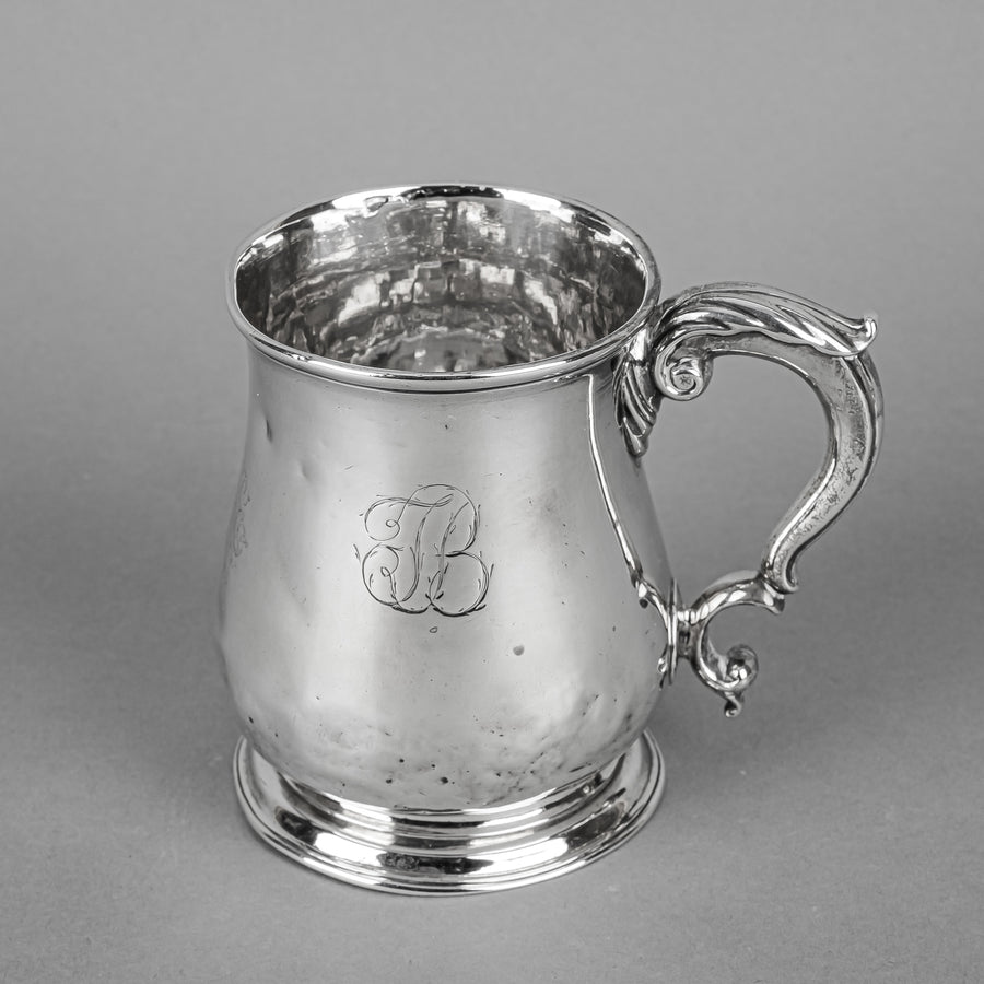 JOHN SWIFT c.1737 Georgian Sterling Tankard/Mug