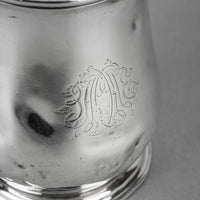 JOHN SWIFT c.1737 Georgian Sterling Tankard/Mug