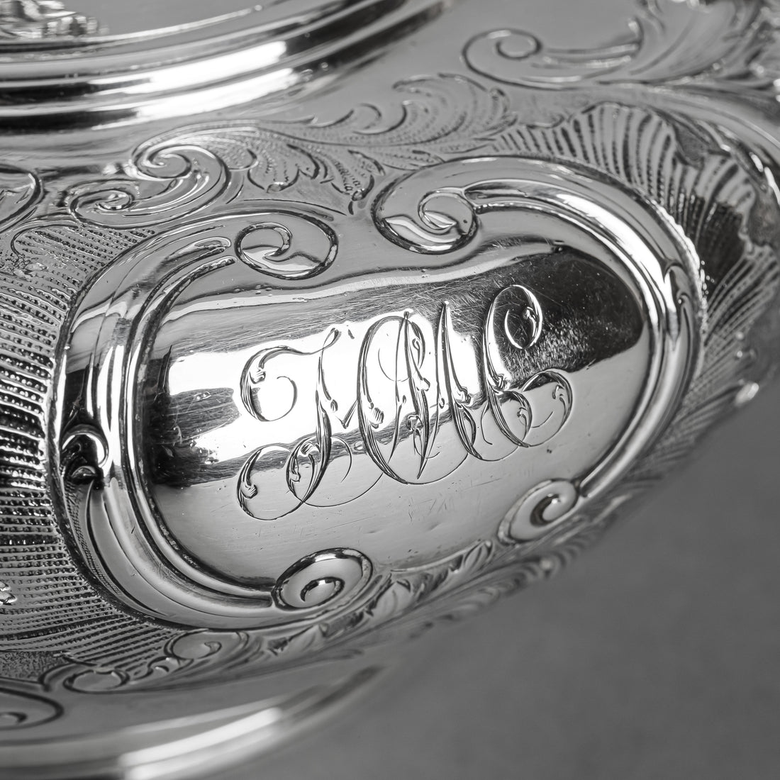 J WRANGHAM & Wm MOULSON London c.1836 Sterling Teapot