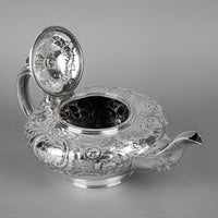 J WRANGHAM & Wm MOULSON London c.1836 Sterling Teapot