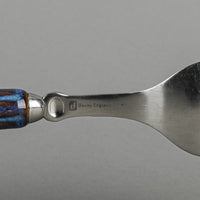 DENBY Regency Blue Ceramic Handle Stainless Steel Flatware 36 Pieces