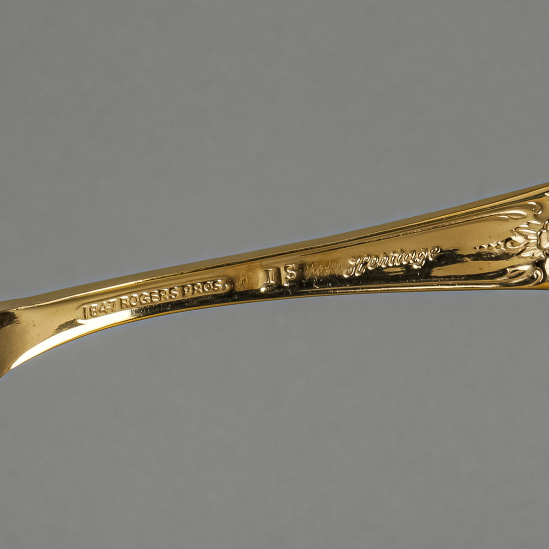 1847 ROGERS Golden Heritage Gold Plated Flatware 10 Place Settings