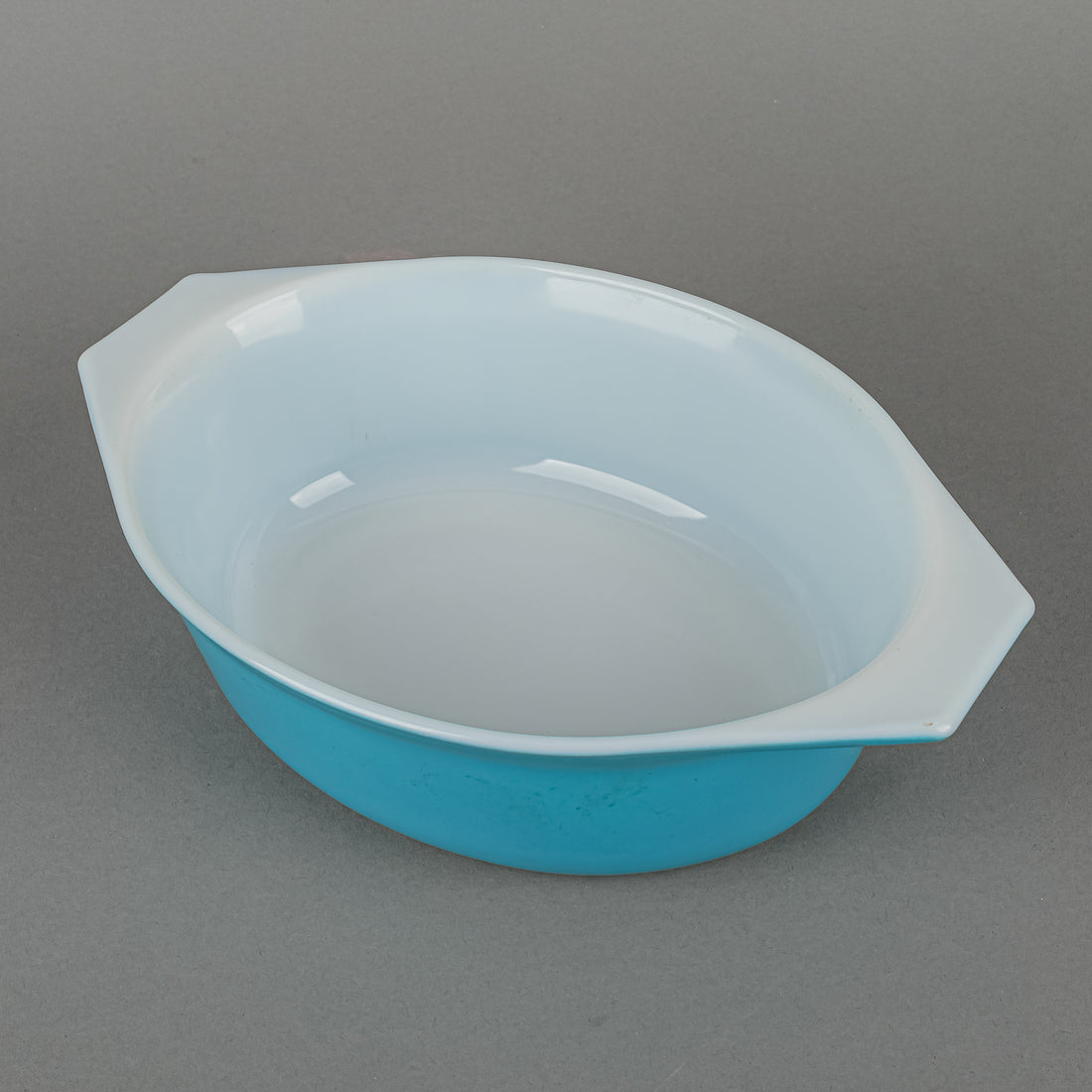 PYREX Horizon Blue Cinderella Oval Covered Casserole 043 1.5 QT