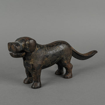 Vintage Cast Iron St. Bernard Dog Nutcracker
