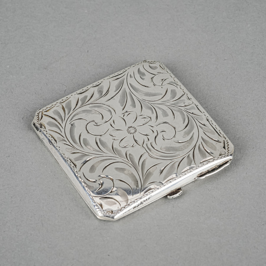 BIRKS Sterling Chased Square Compact