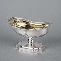 Wm ADBY II Sterling Footed Salt Cellars w/Gold Wash Set of 4