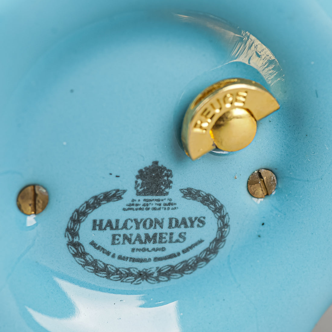 HALCYON DAYS Country Gardens Enamel Music Box