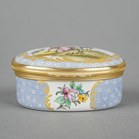 HALCYON DAYS Enamel Box - The Tea Party
