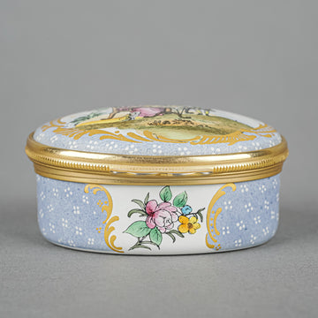 HALCYON DAYS Enamel Box - The Tea Party