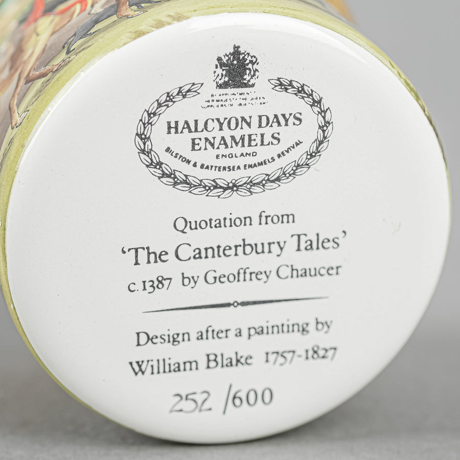 HALCYON DAYS Enamel Box - Canterbury Tales