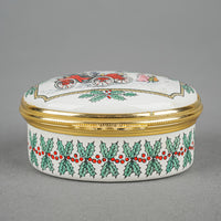 HALCYON DAYS Enamel Box - Christmas 1981 Christmas Tree