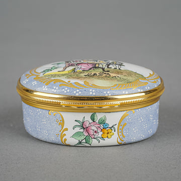 HALCYON DAYS Enamel Box - The Tea Party