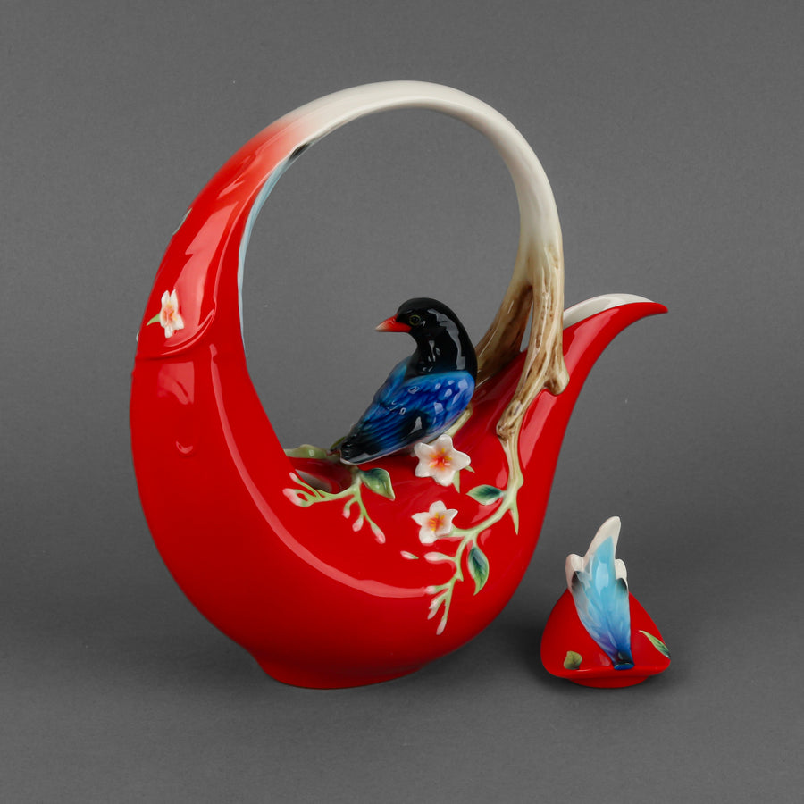 FRANZ COLLECTION Joyful Magpie Teapot with Lid