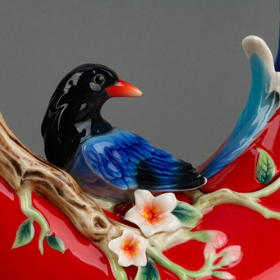 FRANZ COLLECTION Joyful Magpie Teapot with Lid