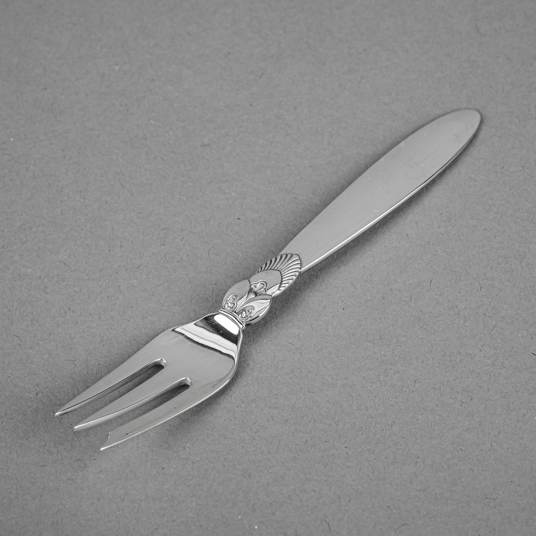 GEORG JENSEN Cactus Sterling Pastry Forks Set of 9