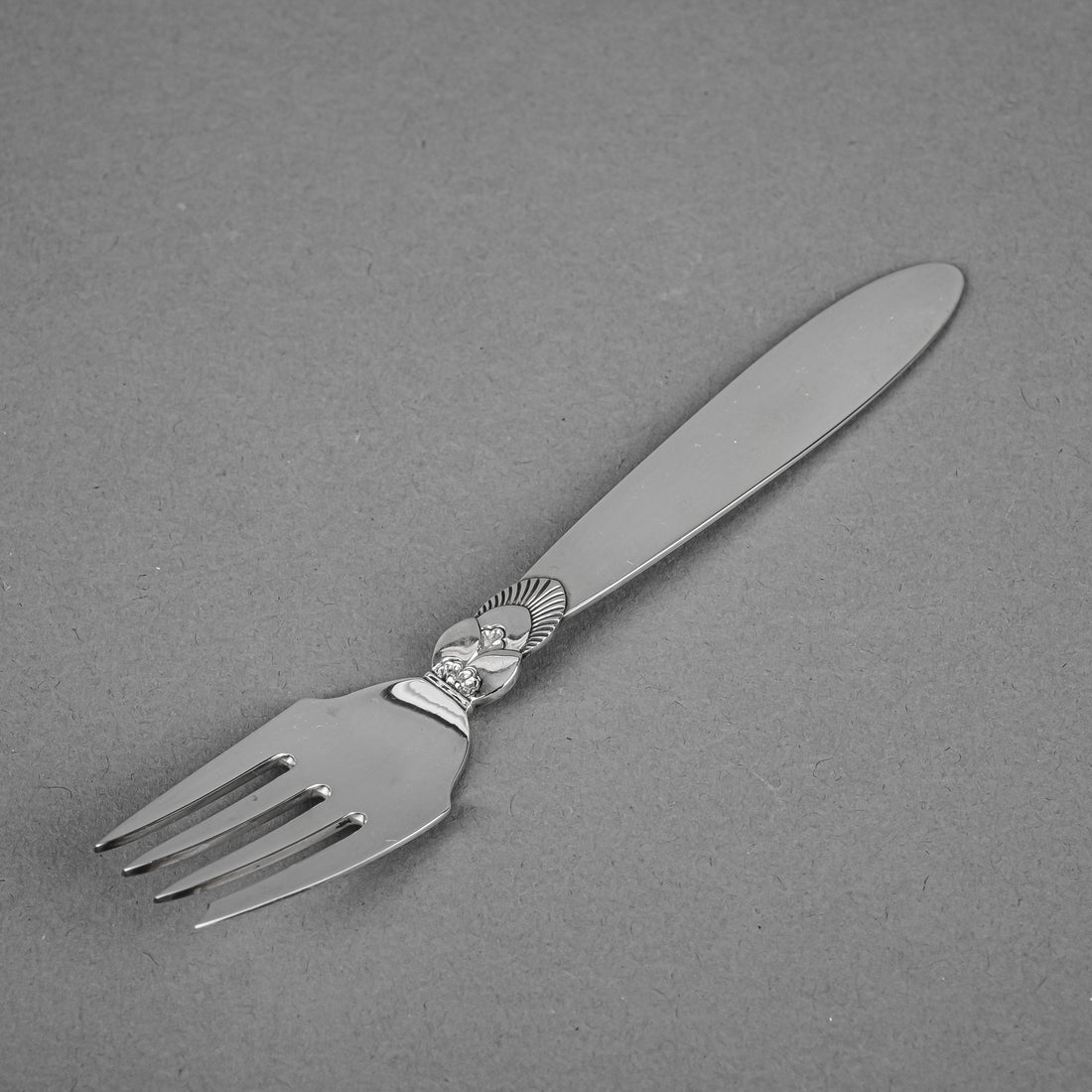 GEORG JENSEN Cactus Sterling Salad/Dessert Forks Set 11