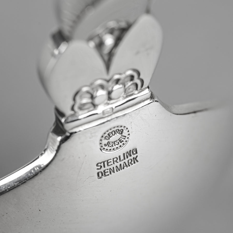 GEORG JENSEN Cactus Sterling Cream Soup Spoons Set of 6