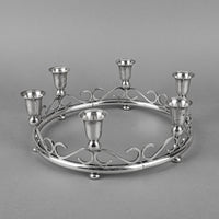 ALFREDO SCIARROTTA Sterling 3 Light Candleholders-Set Of 2