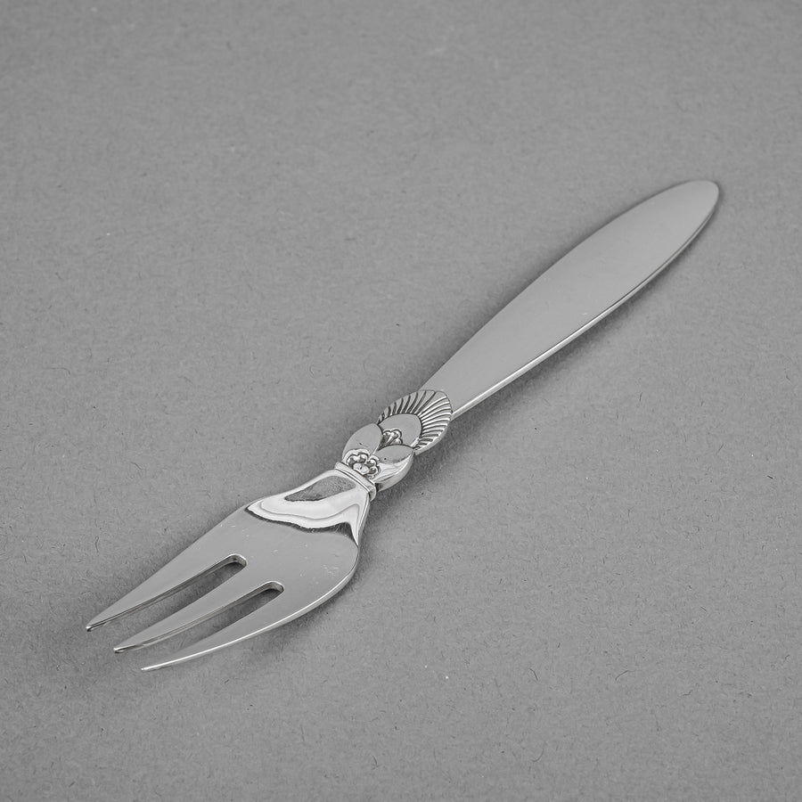 GEORG JENSEN Cactus Sterling Fish Forks Set of 10