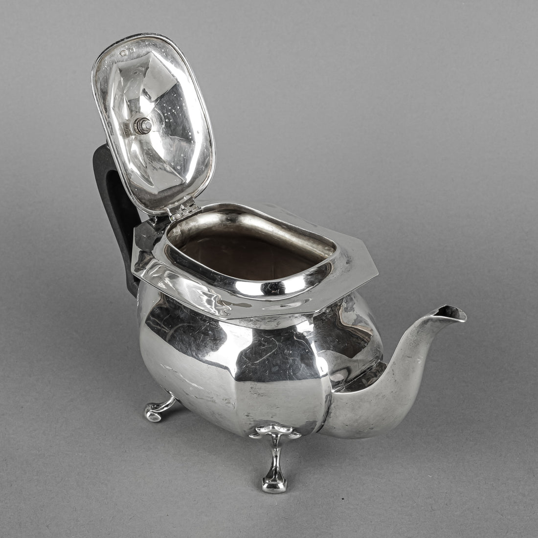 JOHN ROUND & SON Sterling Tea Service  - Three Pieces