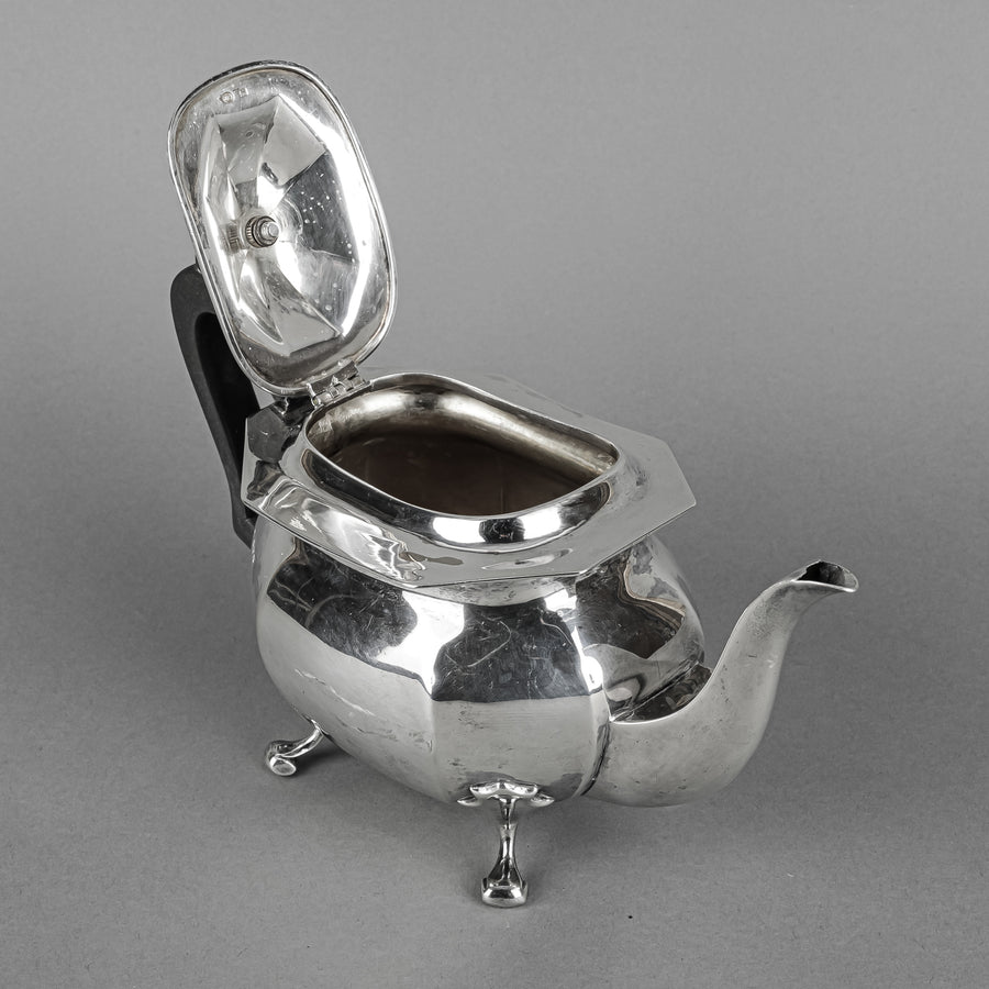 JOHN ROUND & SON Sterling Tea Service  - Three Pieces