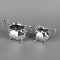 JOHN ROUND & SON Sterling Tea Service  - Three Pieces