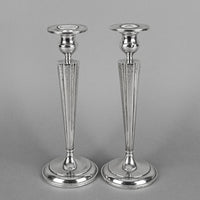 BIRKS Sterling Candlesticks with Drip-pans Set of 2