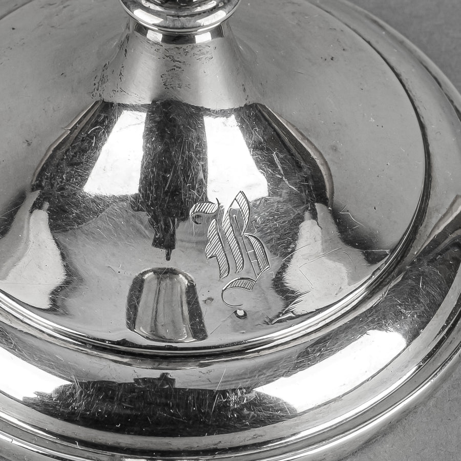 BIRKS Sterling Candlesticks with Drip-pans Set of 2