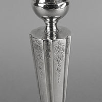 BIRKS Sterling Candlesticks with Drip-pans Set of 2