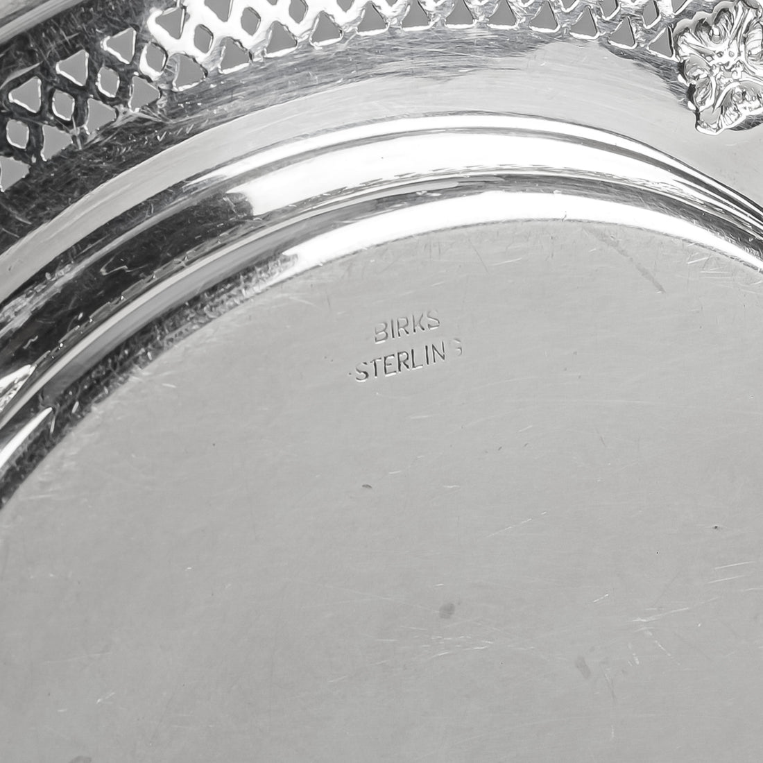 BIRKS STERLING Butter Dish With Liner And Knife