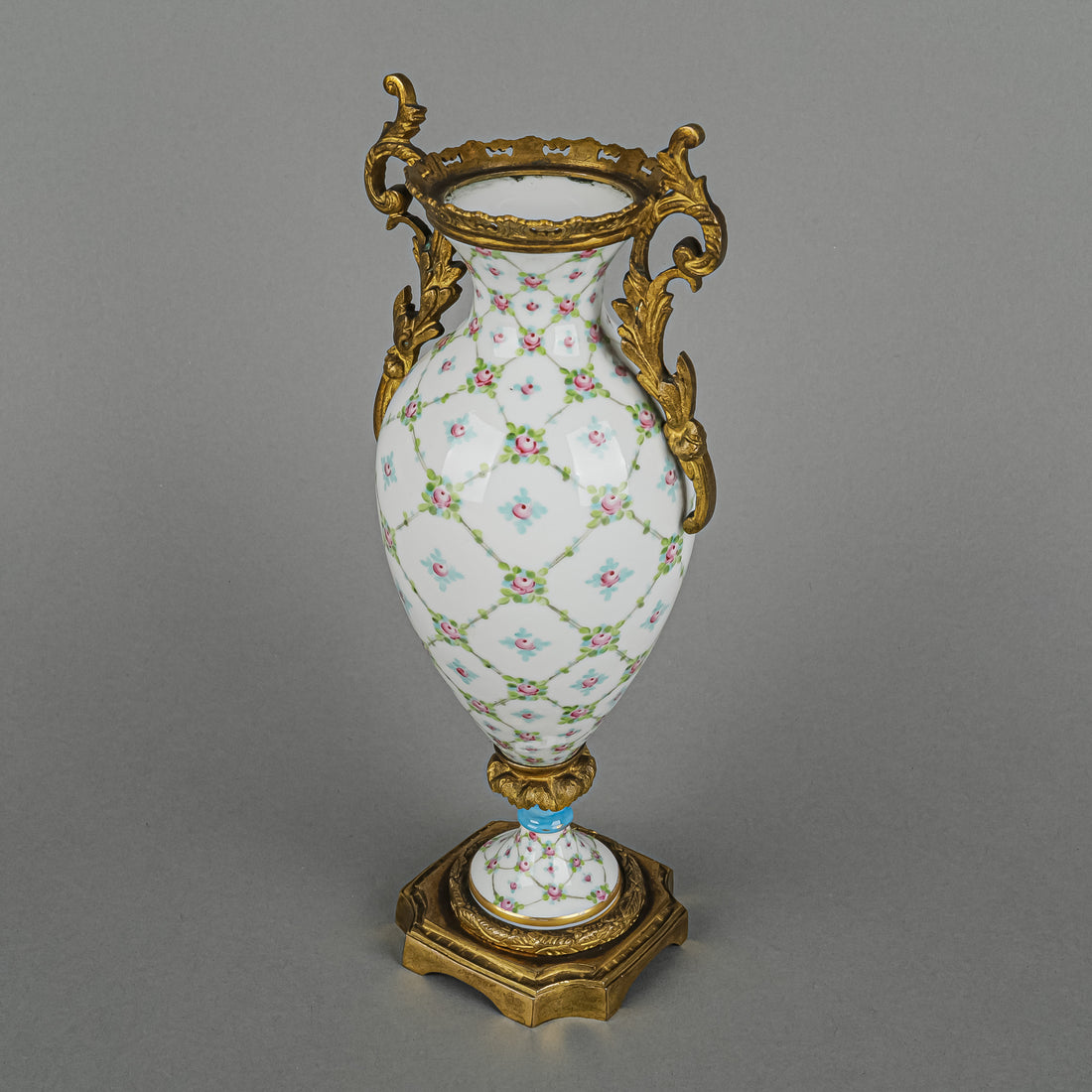 SEVRES Hand Painted Figure Vase With Gilt Mounts