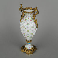 SEVRES Hand Painted Figure Vase With Gilt Mounts