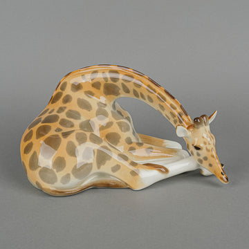 LOMONOSOV Figurine Seated Giraffe